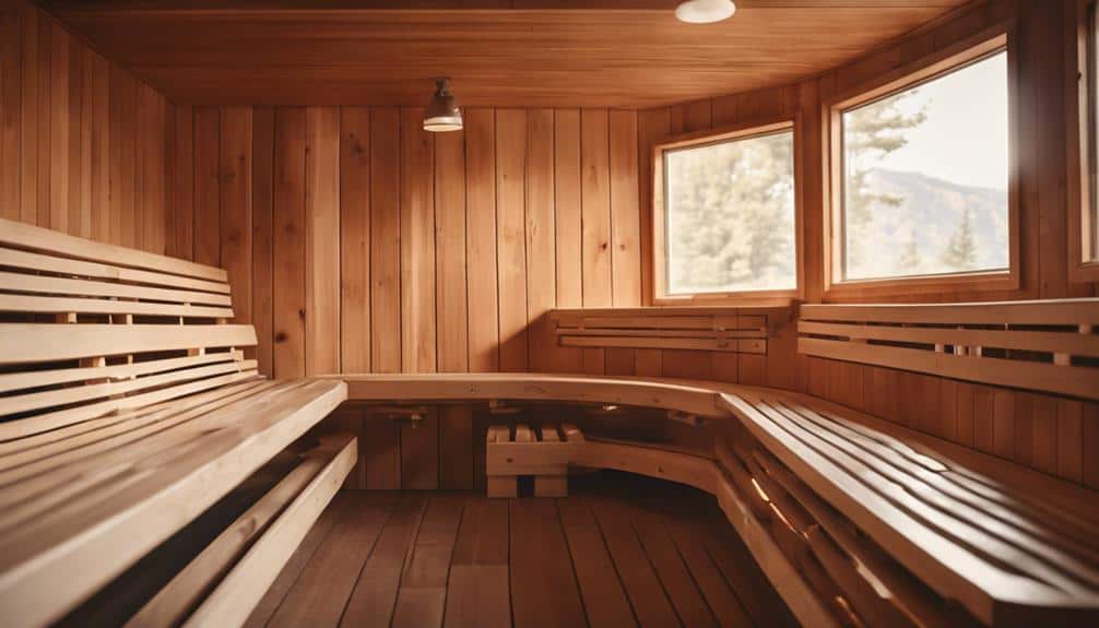 heated wooden rooms