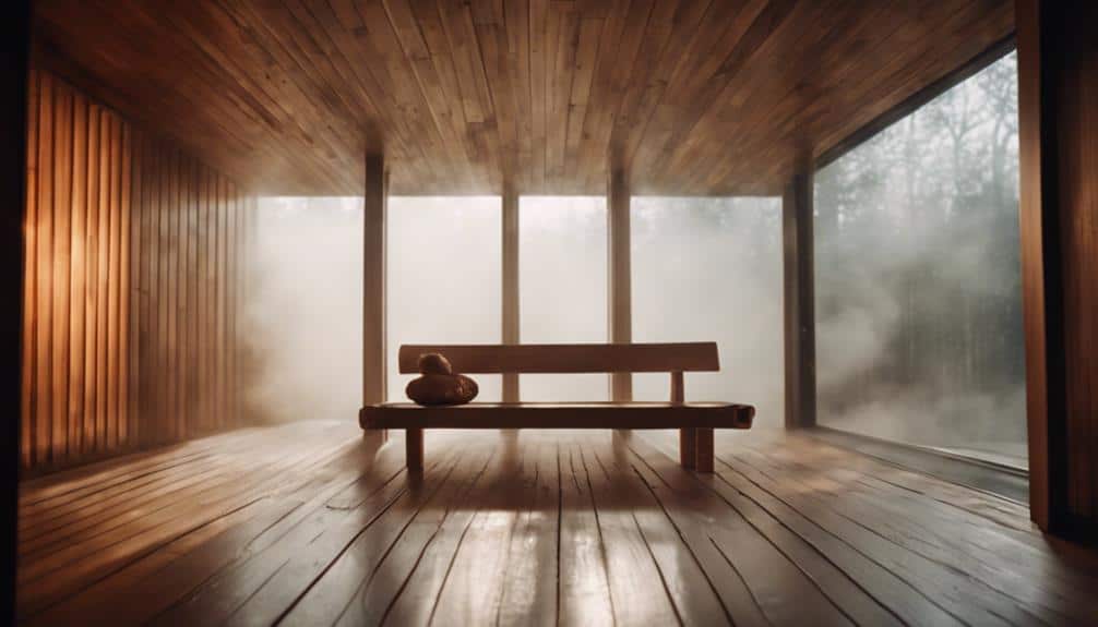 hot steam room relaxation