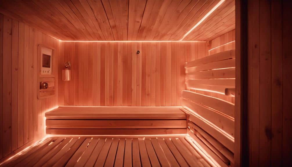 infrared sauna temperature settings