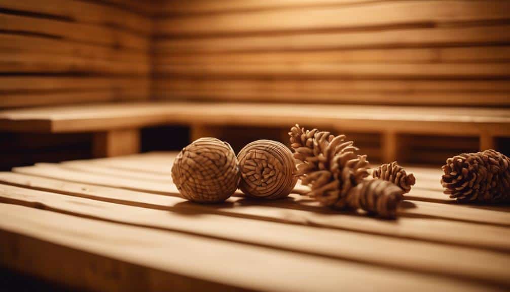 pine for sauna construction